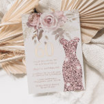 Blush Dress Fabulous 60th Birthday Roos Gold Folie Uitnodiging<br><div class="desc">Blush Dress Fabulous 60th Birthday Party Roos Gold Foil Uitnodiging Prachtige Blush Dusty Roos Flowers Bekijk andere uitnodigingen in onze niche en nestwinkel</div>