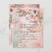  Blush Dress Save the Date Briefkaart (Voorkant / Achterkant)