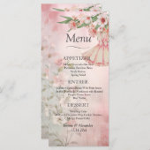  Blush Dress Wedding Menu (Voorkant / Achterkant)