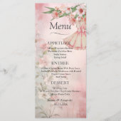  Blush Dress Wedding Menu (Voorkant)