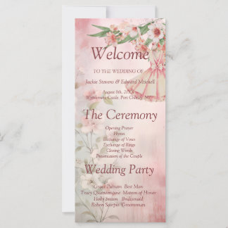 Blush Dress Wedding Programma