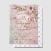  Blush Dress Wedding Vellum Uitnodigingen (Offset (Uitnodiging))