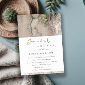 BLUSH DUSKY ROOS GOLD AGATE VRIJGEZELLENFEEST INVI BEDANKKAART