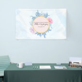 Blush Dusty Blue Waterverf Rehearsal Dinner Spandoek (Beurs)