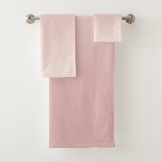 Blush Dusty Pink Gradient Bad Handdoek (Insitu)