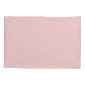 Blush Dusty Pink Modern Script Girly Monogram Naam Kussensloop (Achterkant)