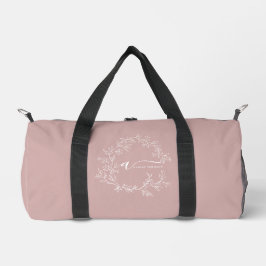 Blush Dusty Pink Monogram Naam Girly Script Sports Plunjezak