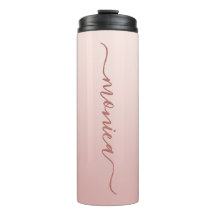 Blush Dusty Pink Ombre Elegant Signature