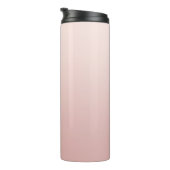 Blush Dusty Pink Ombre Elegant Signature Thermosbeker (Geroteerd rechts)