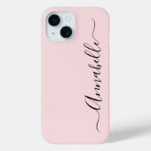 Blush Dusty Pink Persoonlijke naam Case-Mate iPhone Case (Achterkant)