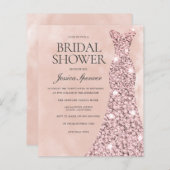 Blush Dusty Roos Gold Dress Budget Vrijgezellenfee (Voorkant / Achterkant)