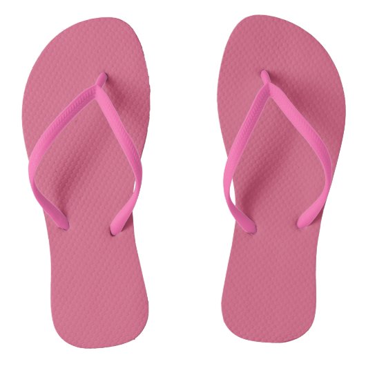 Blush (effen kleur) teenslippers (Voetbed)