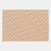 Blush Eid Calligrafie Masjid Patroon Ontwerp Inpakpapier Vel (Voorkant)