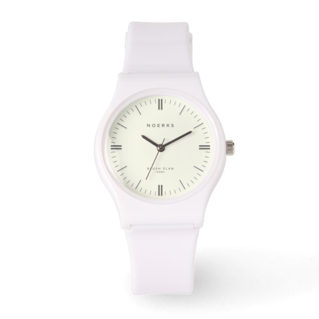 Blush Élan Minimalistische Horloge - Ivoor (Voorkant)