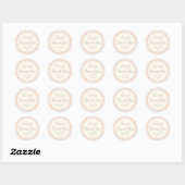 Blush Elegance Ronde Sticker (Vel)