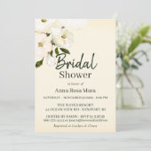 ** Blush Elegant White Beach Rozen Vrijgezellenfee Kaart (Staand voorkant)