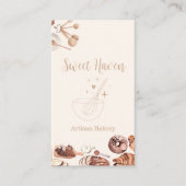 Blush Elegante minimalistische kookgerei Bakkerij Visitekaartje (Voorkant)