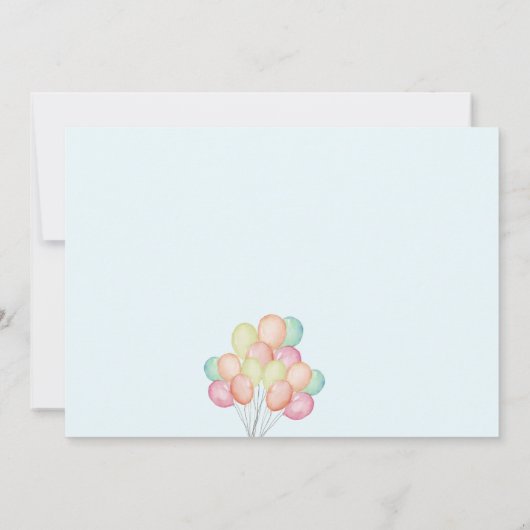 Blush Elephant Boy Baby shower Bedankkaart (Achterkant)