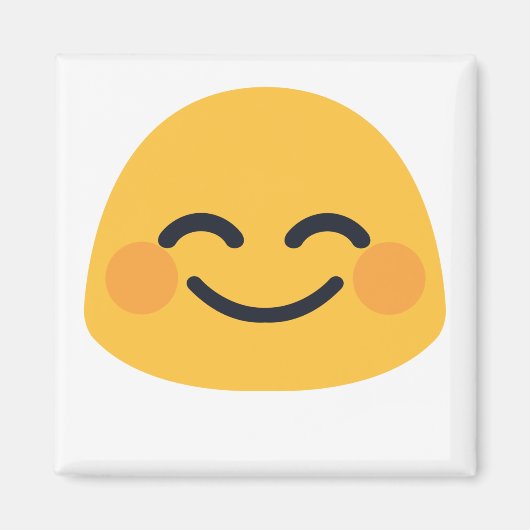 Blush Emoji Magneet (Voorkant)