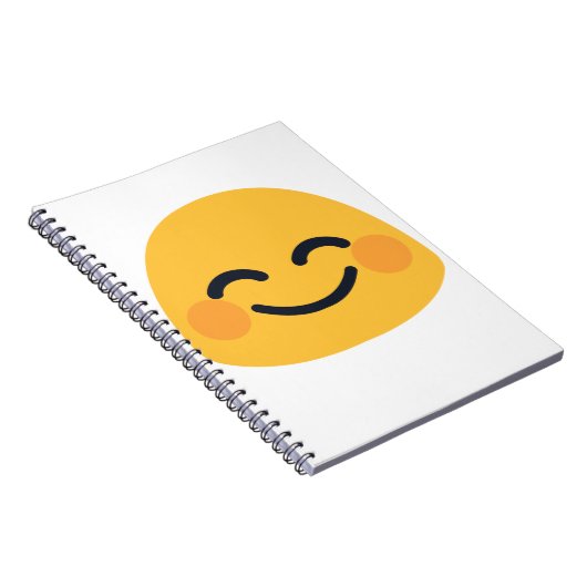 Blush Emoji Notitieboek (Rechterzijde)