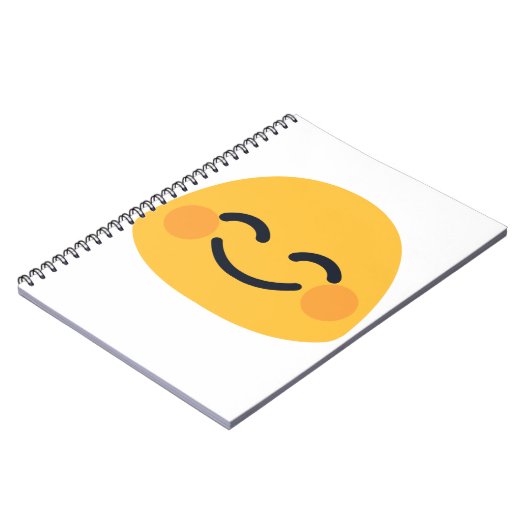 Blush Emoji Notitieboek (Linkerzijde)