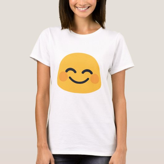 Blush Emoji T-shirt (Voorkant)