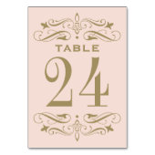  Blush en Antiek goudhuwelijk Kaart (Voorkant)