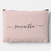 Blush en Black Elegant Swash Handtekening Naam Etui (Voorkant)