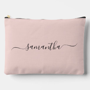 Blush en Black Elegant Swash Handtekening Naam Etui