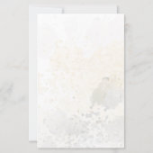 Blush en botanische bladeren menukaart (Achterkant)