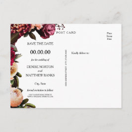 Blush en Bourgogne Aankondigingskaart