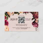 Blush en Bourgogne RSVP Informatiekaartje (Achterkant)