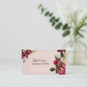Blush en Bourgogne RSVP Informatiekaartje (Staand voorkant)