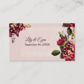 Blush en Bourgogne RSVP Informatiekaartje (Voorkant)
