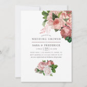 Blush- en Bourgogne-weduwingshower Kaart (Voorkant)