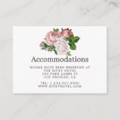  Blush en Bourgondische Trouwaccommodaties Informatiekaartje (Voorkant)