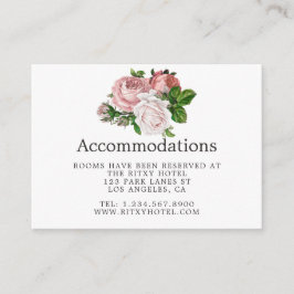  Blush en Bourgondische Trouwaccommodaties Informatiekaartje