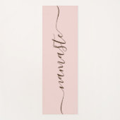 Blush en donkerbruin Elegant Swash Namaste Yogamat (Voorkant)