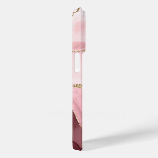 Blush en Gold Agate Case-Mate iPhone Case (Achterkant / Rechts)