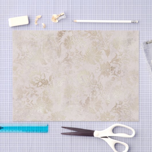 Blush en Gold  Damask Tissuepapier (Craft)