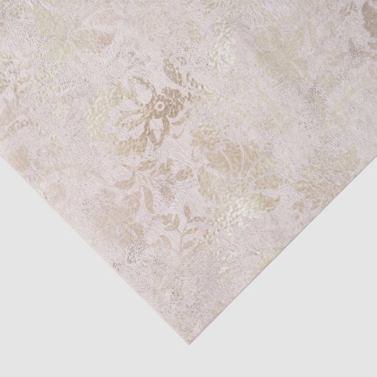 Blush en Gold  Damask Tissuepapier (Detail)