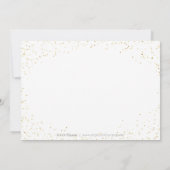 Blush en Gold Glitter Elegant Dress Save Date Save The Date (Achterkant)