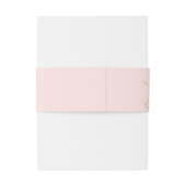 Blush en Gold Love Bruiloft Uitnodigingen Wikkel (Achterkant Voorbeeld)