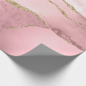 Blush en Goud Agaat Cadeaupapier (Hoek)