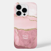 Blush en Goud Agaat Case-Mate iPhone Case (Achterkant)