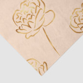 Blush en gouden faux folie pioenrozen tissuepapier (Detail)