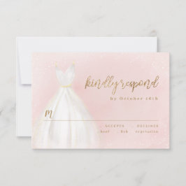 Blush En Gouden Glitter Elegante Sparkle Jurk RSVP