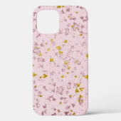 Blush- en goudglittervlokken Case-Mate iPhone case (Achterkant)