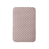 Blush en Gray Polka Dot Bath Mat (Voorkant Verticaal)