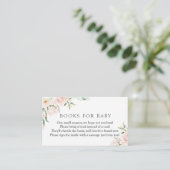 Blush en Greenery Boeken voor Baby Informatiekaartje (Staand voorkant)